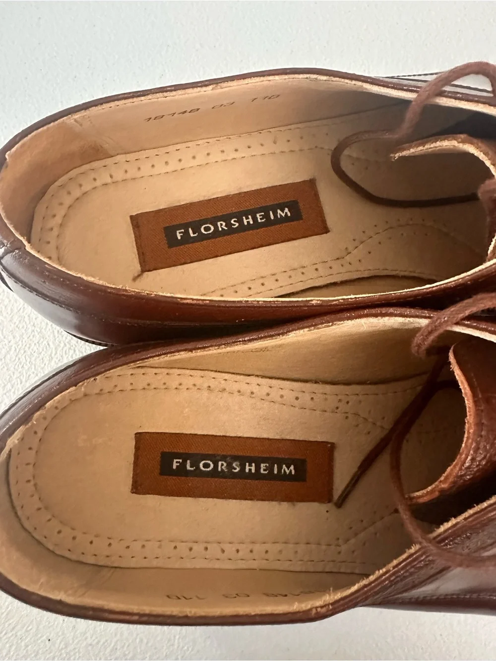 Florsheim Men's Chestnut Brown Leather Derby Shoes